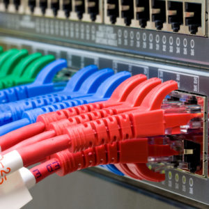 Network switch and UTP ethernet cables